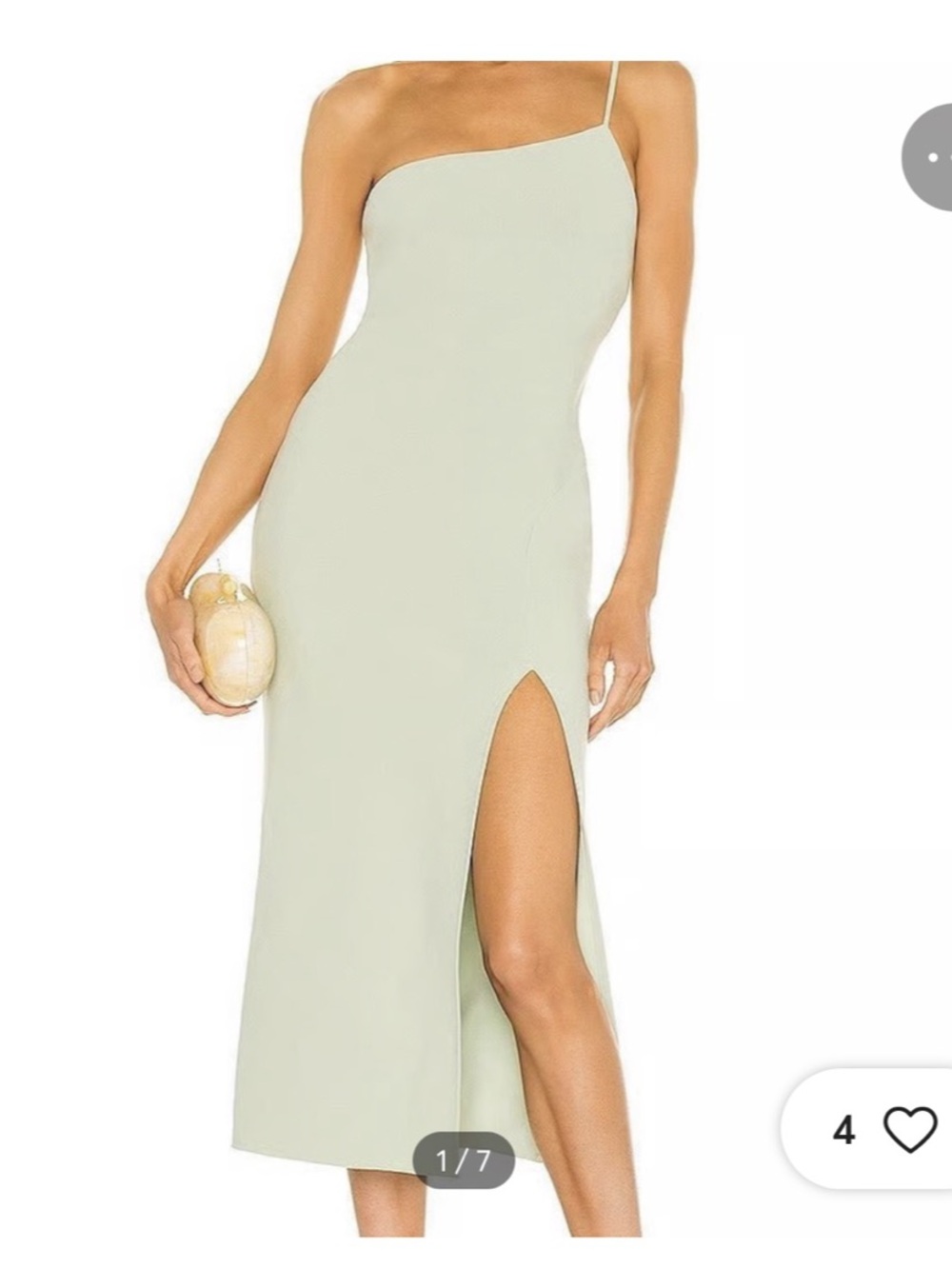 Bec + Bridge Fleur Asymmetrical Midi Dress in Green